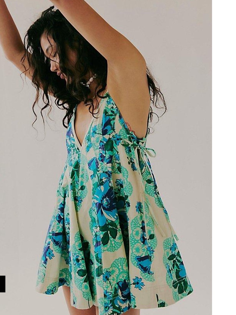 Free People Zennie Floral V-Neck Summer Romper